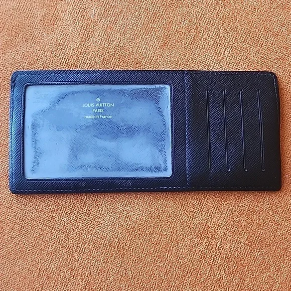 Louis Vuitton Graphite Black Gray Damier Card Holder Insert Long Wallet - Picture 3 of 6